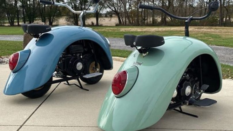 Volkspods, le fasi della minimoto ispirata al Maggiolino: gli scatti