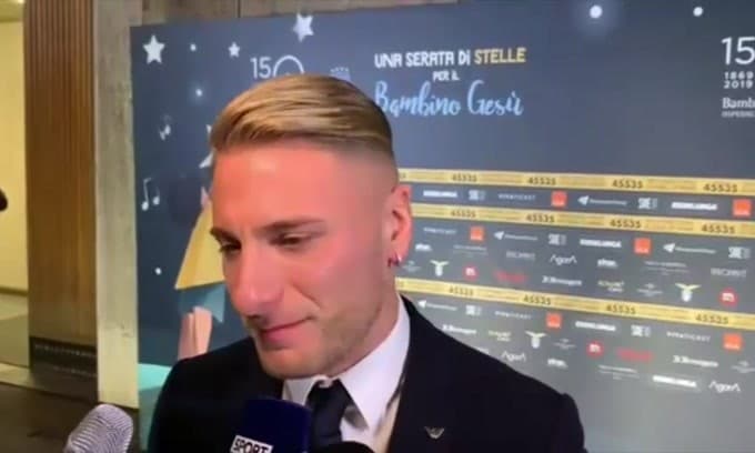 Immobile: "E' bello vedere un bambino felice"