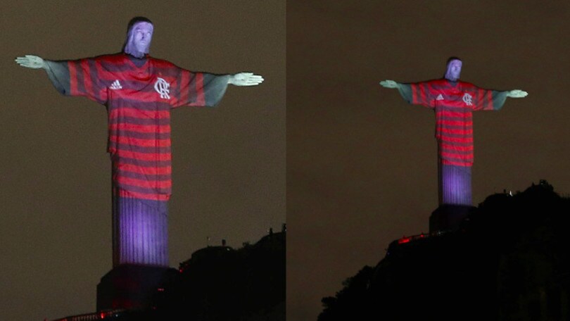 Coppa Libertadores, Cristo Redentore con la maglia del Flamengo