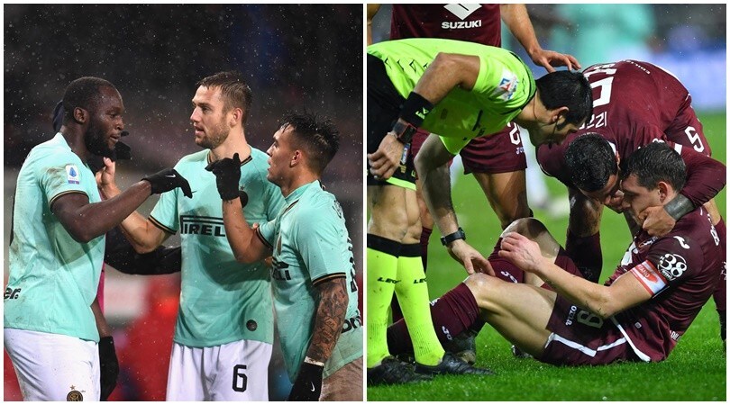 Il Torino crolla dopo l'infortunio di Belotti. Inter da record!