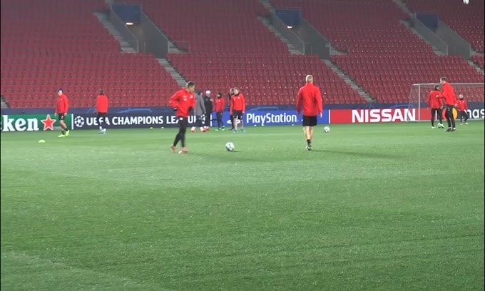 Slavia Praga al lavoro verso la sfida contro l'Inter