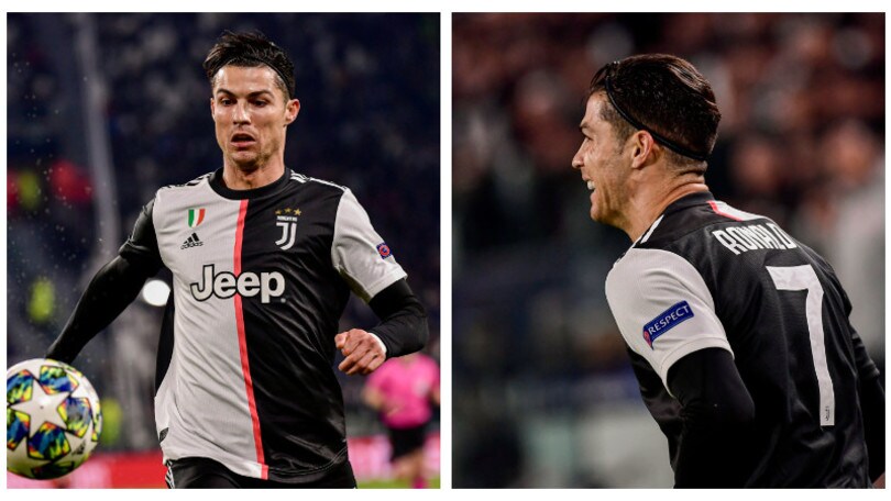 Ronaldo cambia look: in campo con il cerchietto per Juve-Atletico