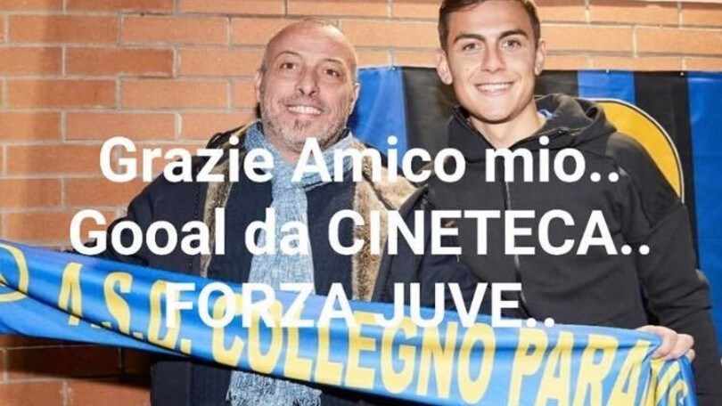 Dybala segna e l'amico Franco Mesiano lo omaggia sui social