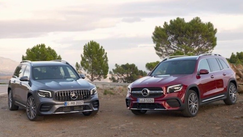 Mercedes GLB e Mercedes-AMG GLB 53 4Matic a confronto: VIDEO