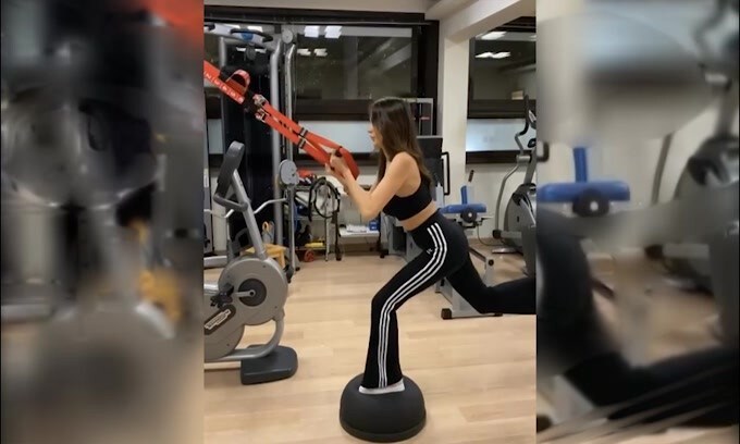 Lady Immobile, allenamento in palestra