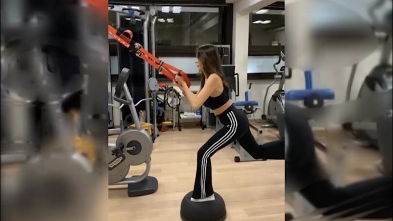 Lady Immobile, allenamento in palestra