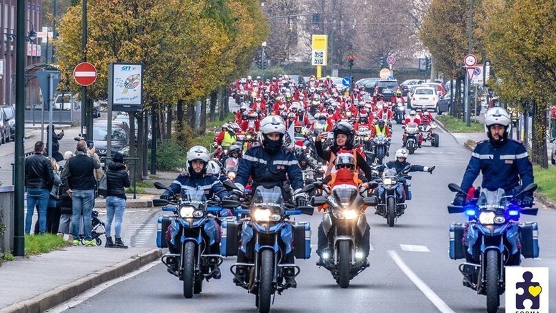 Babbi Natale in moto per i bambini malati, a Torino il 1° dicembre