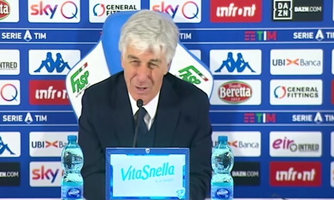 Gasperini: "Più sereni dopo il secondo gol"