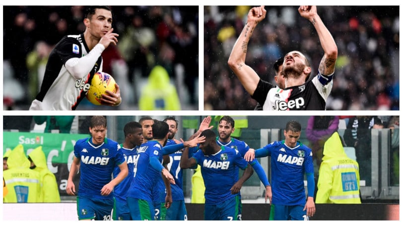 La Juve frena con il Sassuolo: 2-2 allo Stadium