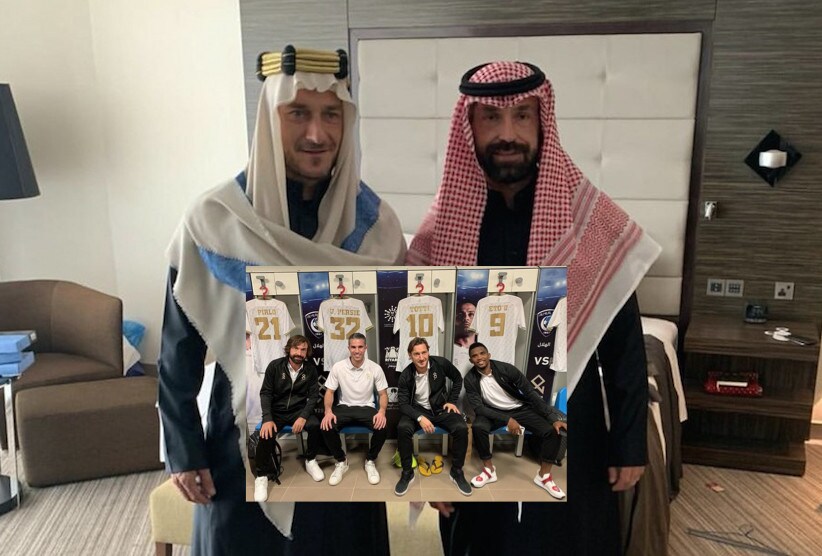 Pirlo con Eto', Totti e Van Persie: supersquadra in Arabia