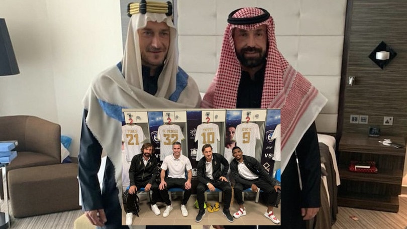 Pirlo con Eto', Totti e Van Persie: supersquadra in Arabia