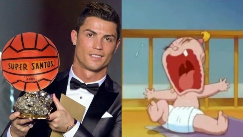 Pallone d'oro, Cristiano Ronaldo sconfitto da Messi: l'ironia sui social
