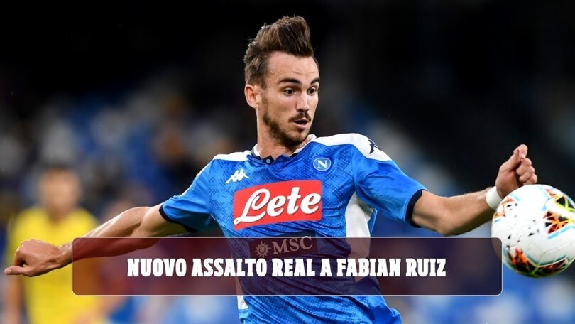 Napoli, nuovo assalto del Real a Fabian Ruiz