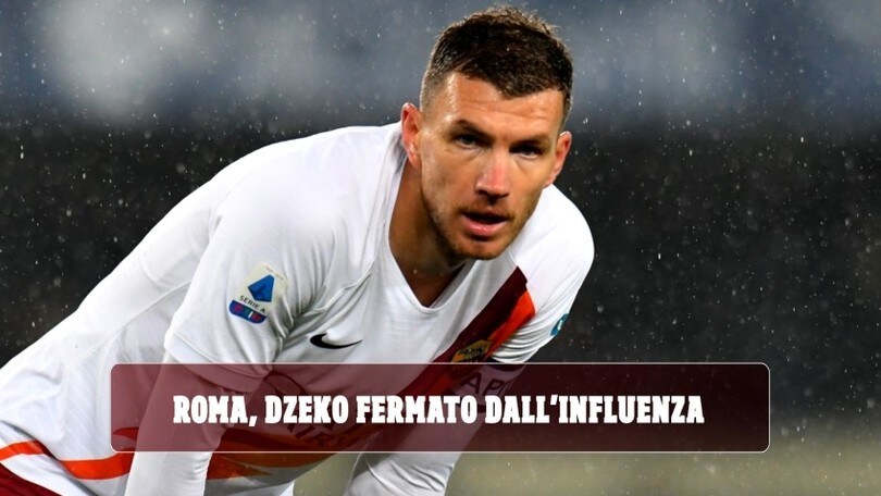 Roma, l'influenza ferma Dzeko