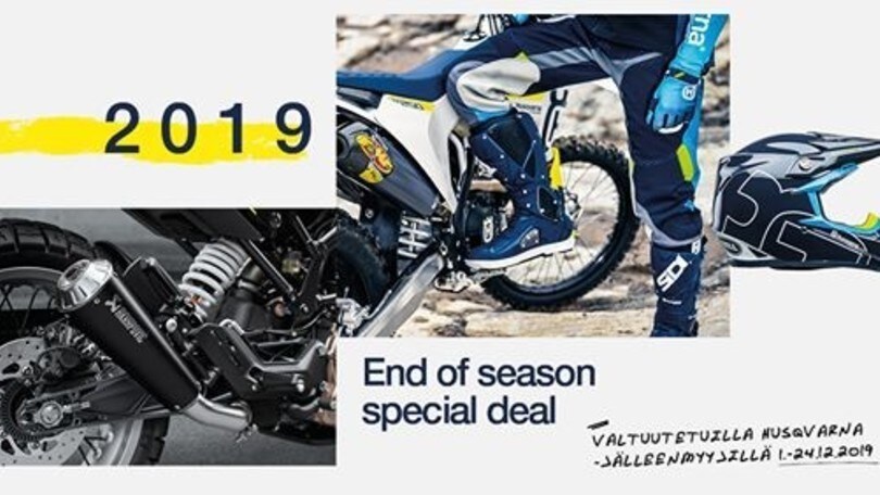 Husqvarna, dicembre di sconti su abbigliamento e accessori in catalogo