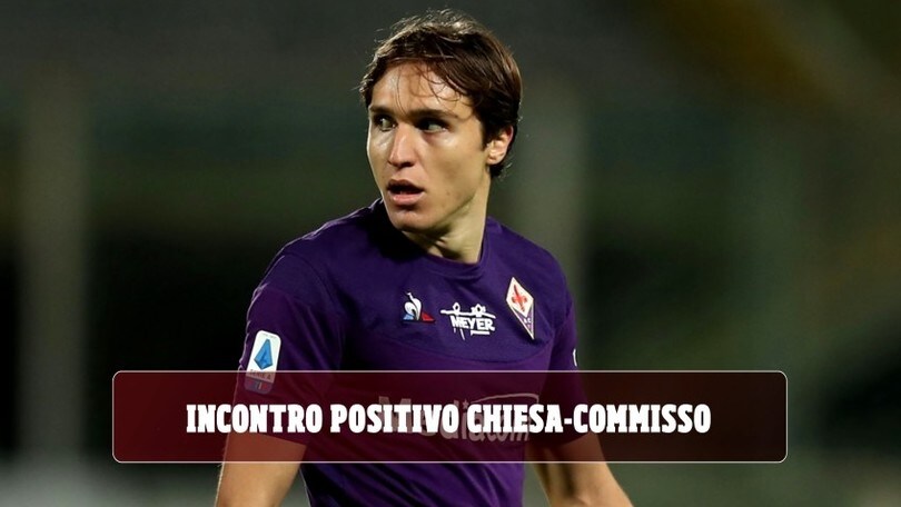 Fiorentina, incontro positivo Chiesa-Commisso