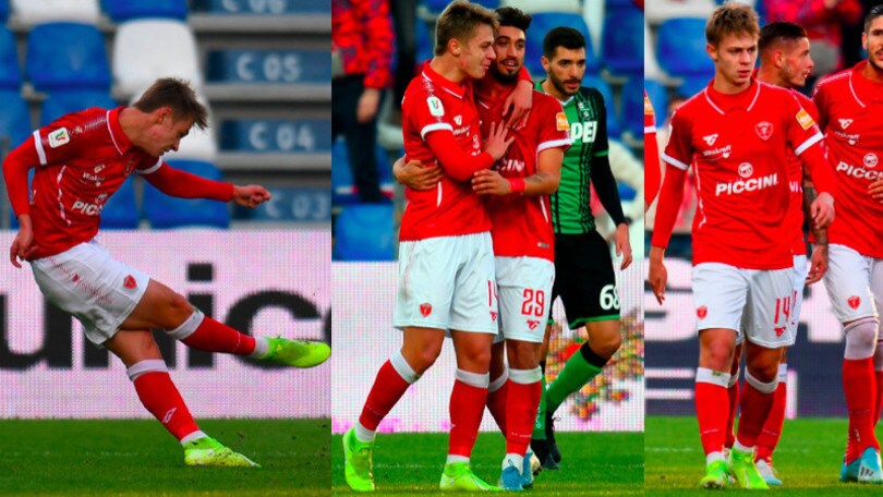 Nicolussi Caviglia, gol su punizione: prima rete tra i professionisti