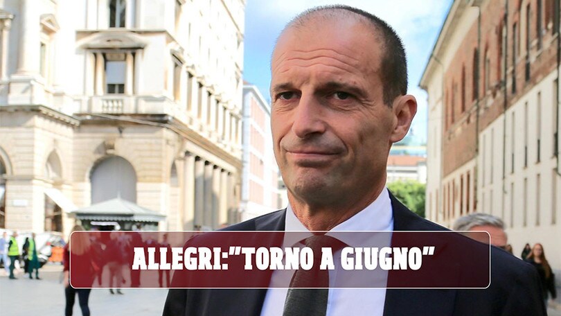 Allegri: "Sto prendendo lezioni d'inglese, torno a giugno"