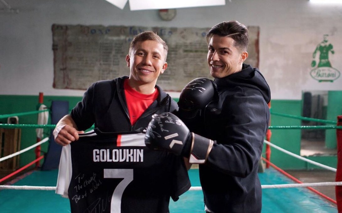 Cristiano Ronaldo e Golovkin, lo spot nella palestra storica di Torino