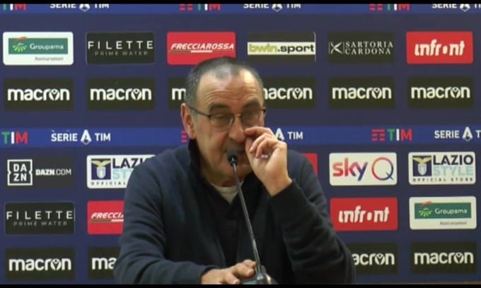 Sarri: "La Lazio è forte e di grande qualità"