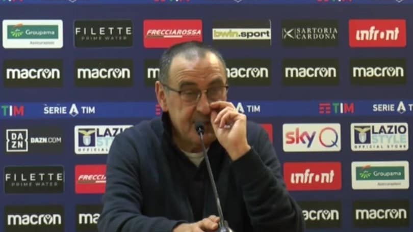 Sarri: "La Lazio è forte e di grande qualità"