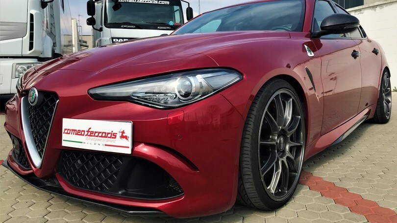Alfa Giulia Quadrifoglio Romeo Ferraris: gli scatti