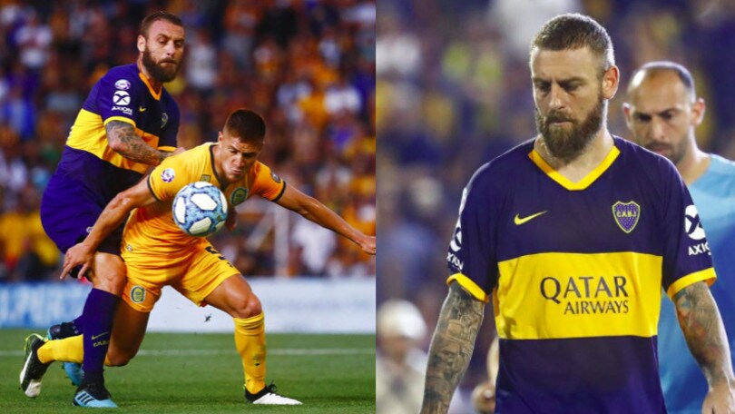 De Rossi, ammonizione e sostituzione nel ko del Boca Juniors a Rosario