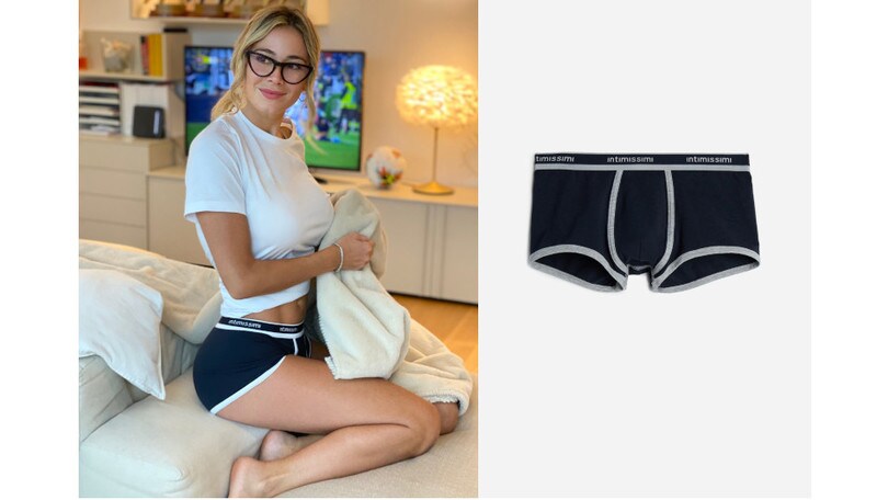 Un nuovo scatto della bella Diletta Leotta per Intimissimi Uomo