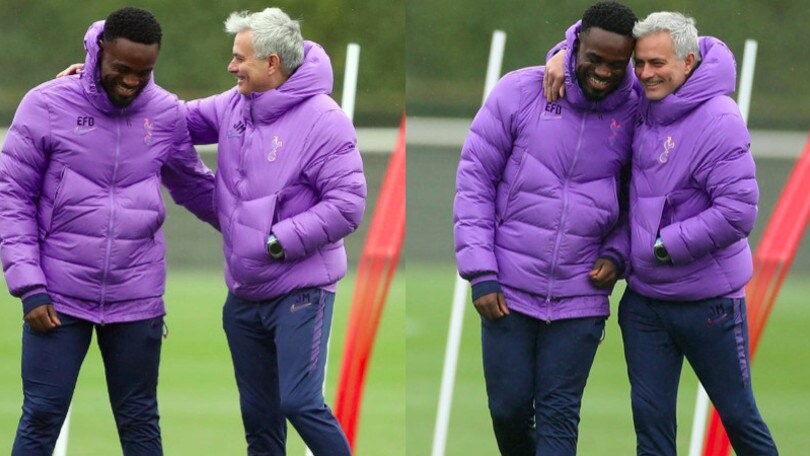 Tottenham, Mourinho sorridente: che abbracci in allenamento