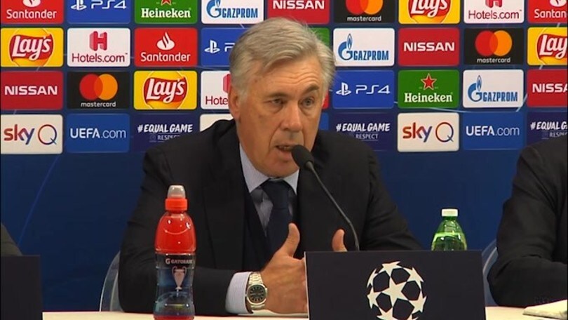 Ancelotti: "Sarà De Laurentiis a decidere se si può andare avanti"