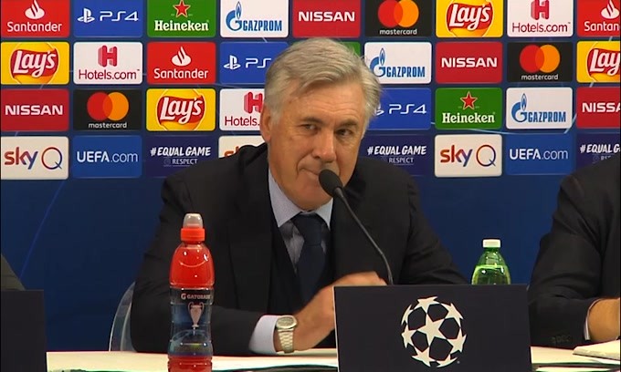 Ancelotti: "Saluto ai tifosi? No...era per mia moglie"
