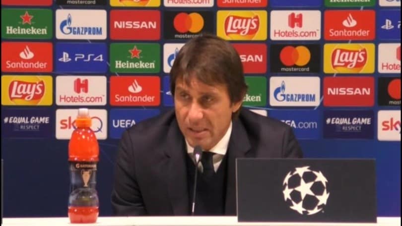 Conte: "Da inizio stagione non posso rimproverare nulla"