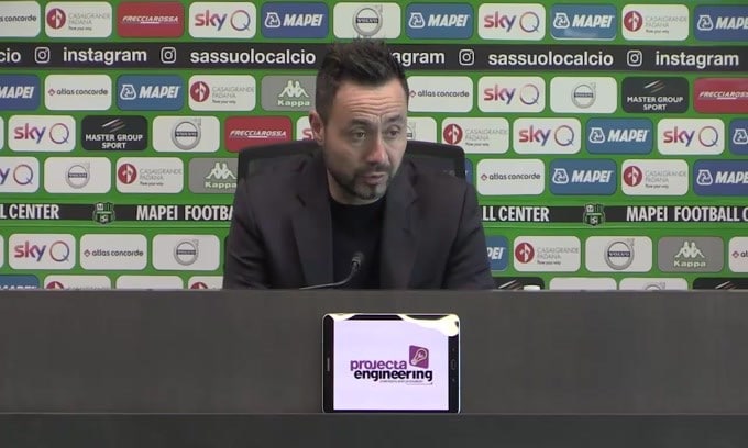 De Zerbi: "Voglio un Sassuolo coraggioso"