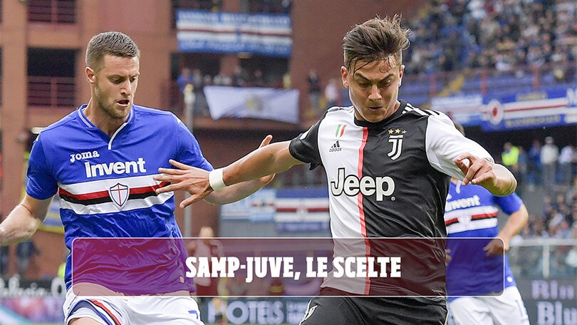 Sampdoria-Juventus, le scelte di Ranieri e Sarri