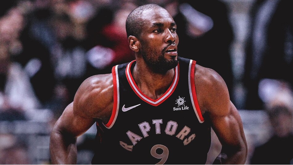 Serge Ibaka giocatore NBA dei Toronto Raptors veste Nobis