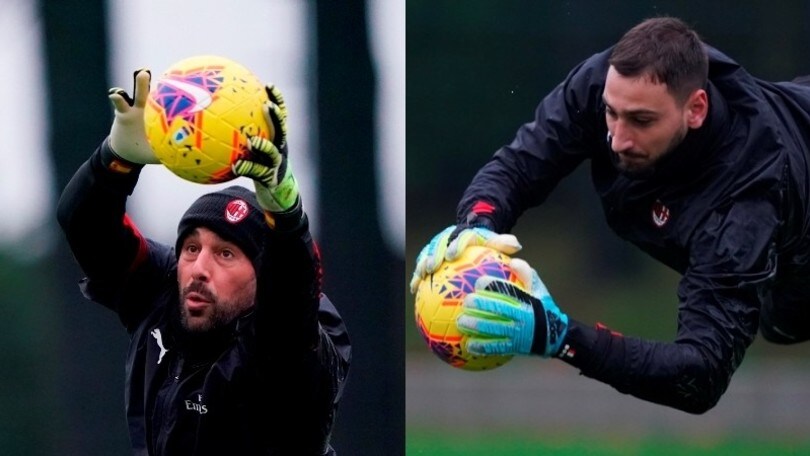 Milan, Reina e Donnarumma volano in allenamento