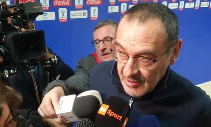 Sarri: "Lazio, la squadra più in salute in Europa"