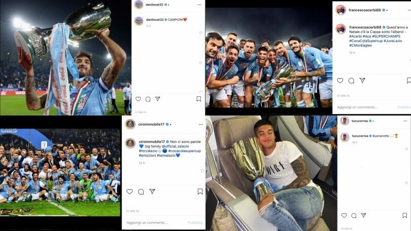 Lazio, si esulta anche sui social: “Siamo i campioni!”