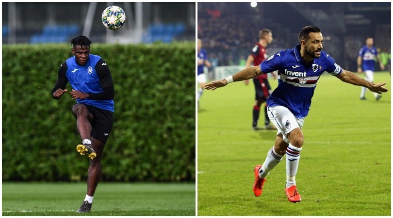 Zapata, Natale a Zingonia per recuperare. Quagliarella vola nelle Maldive