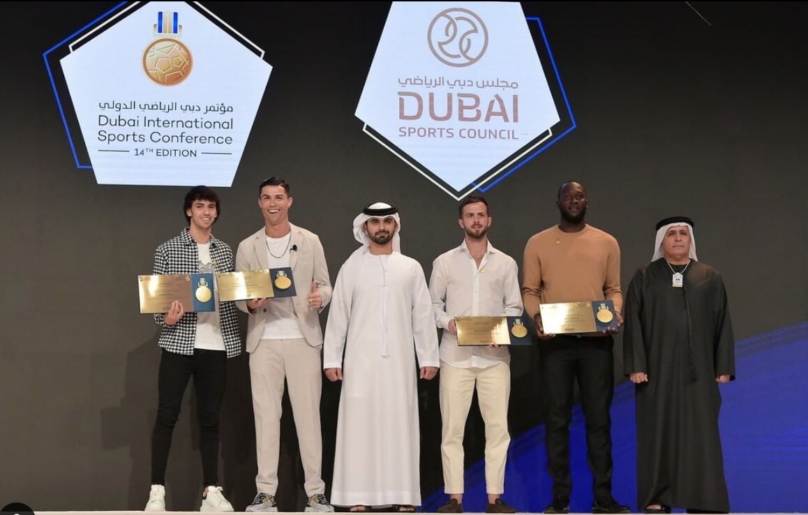 Cristiano Ronaldo con Lukaku, Pjanic e Joao Felix: parata di stelle a Dubai