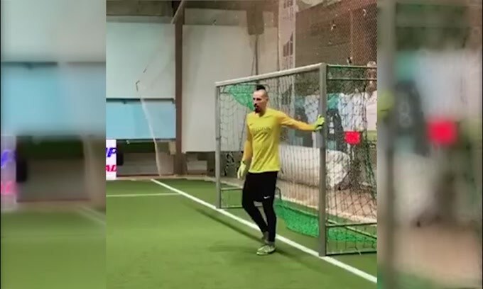 Nella porta del calcetto c'è... Hamsik!