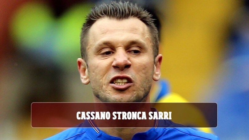 Cassano stronca Sarri: "È un allenatore normale"