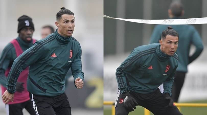La Juve torna al lavoro: Cristiano Ronaldo, nuovo look e stessa fame