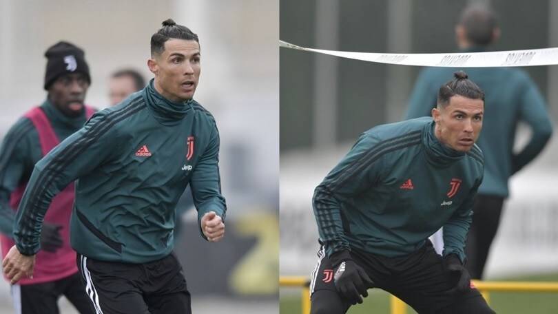 La Juve torna al lavoro: Cristiano Ronaldo, nuovo look e stessa fame
