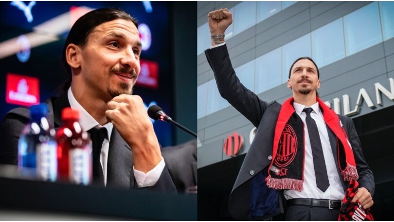 Milan, Ibrahimovic si presenta: le foto della conferenza stampa