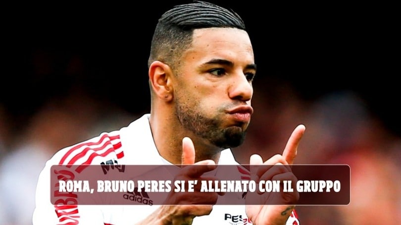 Roma, a Trigoria è tornato Bruno Peres: il brasiliano si è allenato col gruppo