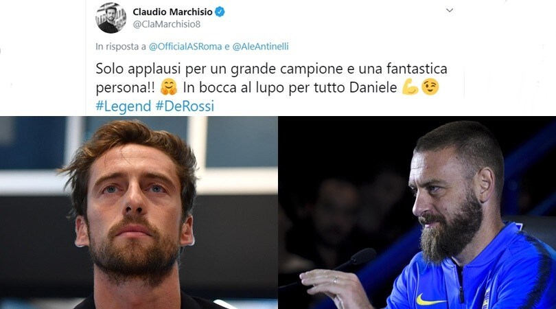 Marchisio sull'addio di De Rossi: "Solo applausi per un grande campione"