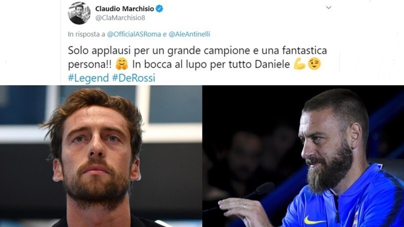 Marchisio sull'addio di De Rossi: "Solo applausi per un grande campione"