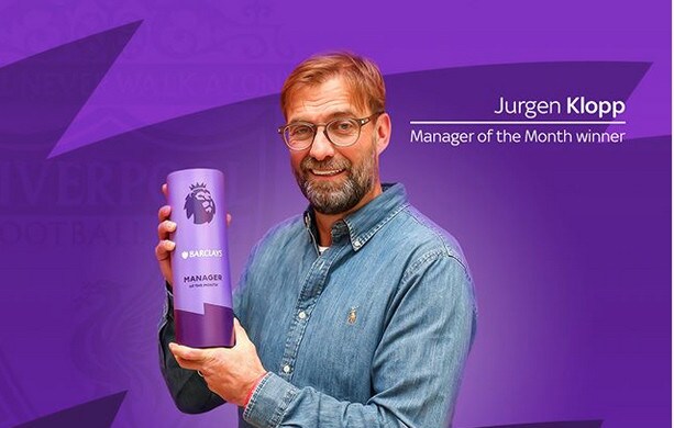 Klopp allenatore del mese: il suo Liverpool è da record