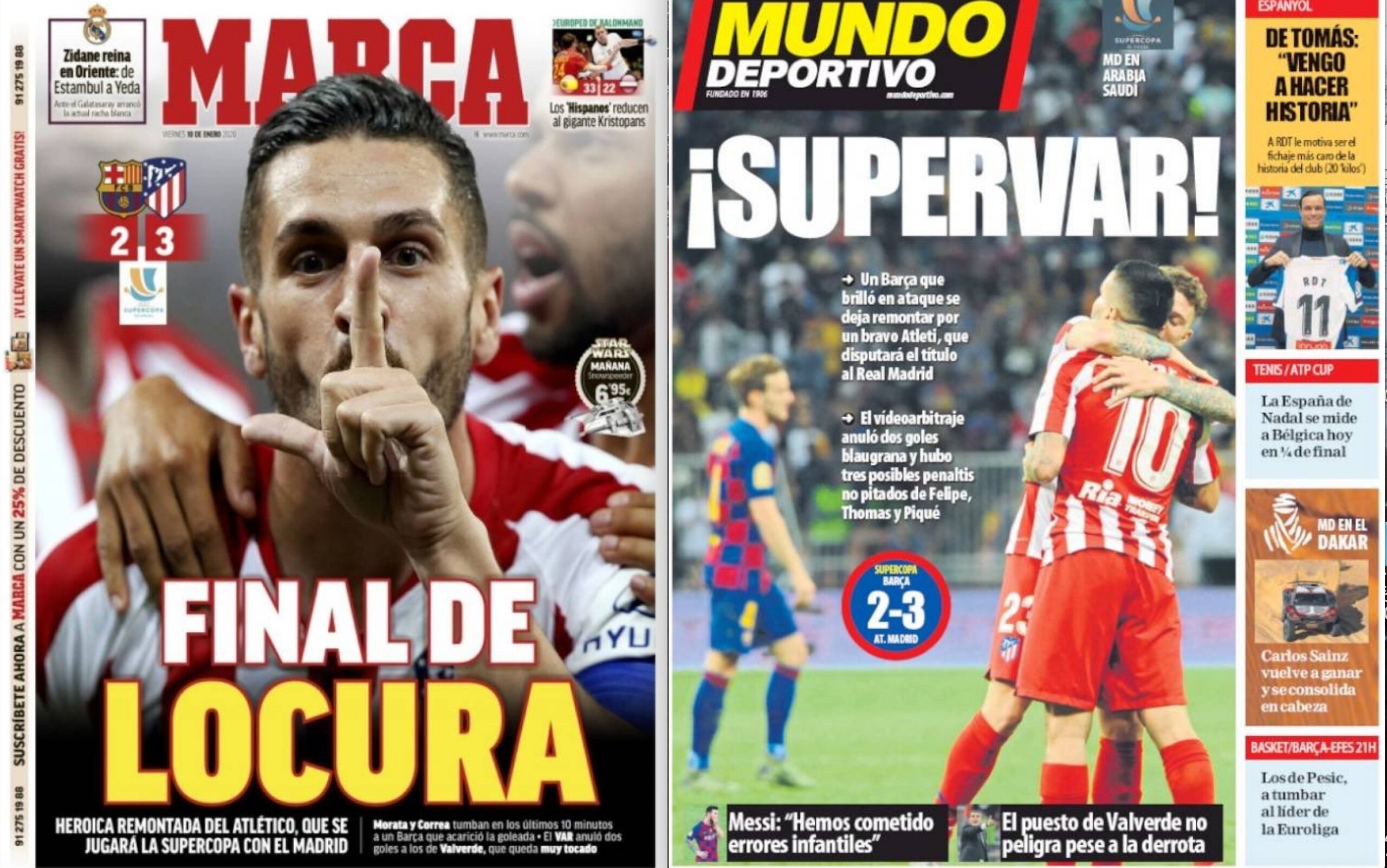 Atletico da pazzi, Barça da piscoanalisi e non accettano il Var